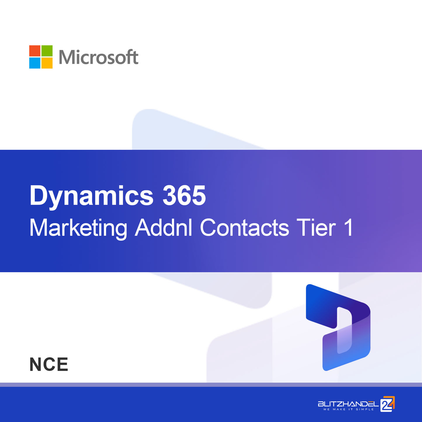 Dynamics 365 Marketing Extra Contacten Niveau 1 (NCE)