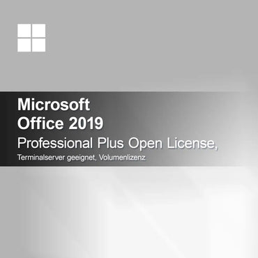 Microsoft Office 2019 Professional Plus Open License, sopii terminaalipalvelimelle, volyymilisenssi