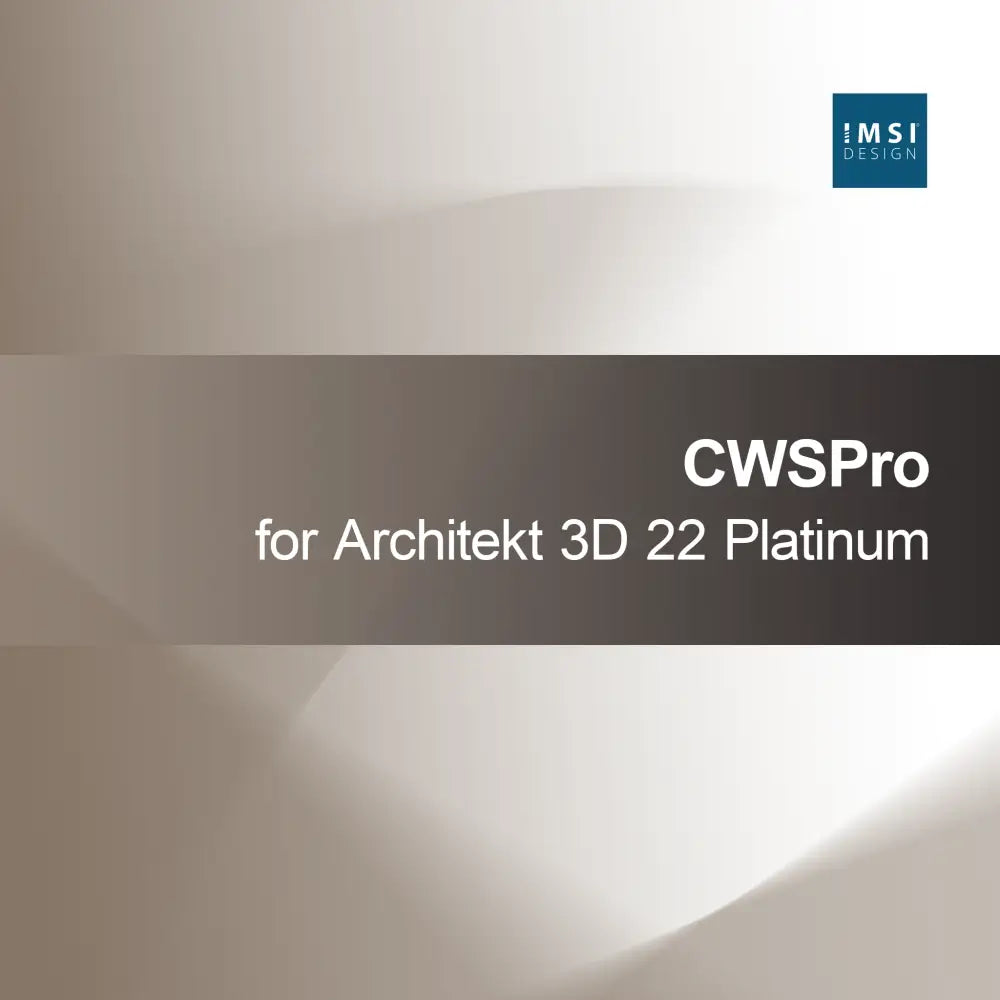 CWSPro for Arkitekt 3D 22 Platinum